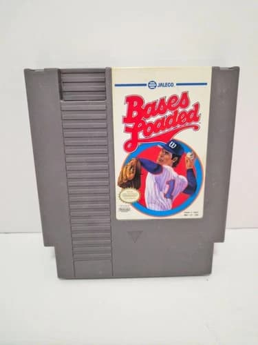 Bases Loaded NES Nintendo Authentic Tested Working Jaleco Baseball Game