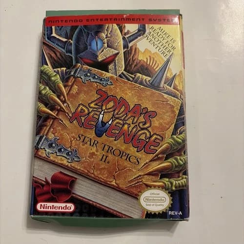 Star Tropics 2: Zodas Revenge. Original NES CIB Complete Authentic Tested