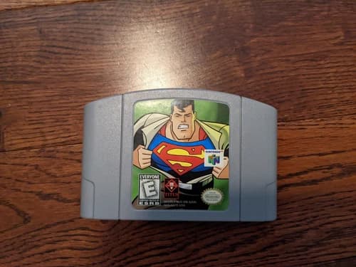 Superman (Nintendo 64, 1999) N64 - Authentic CARTRIDGE ONLY (Tested & Working)