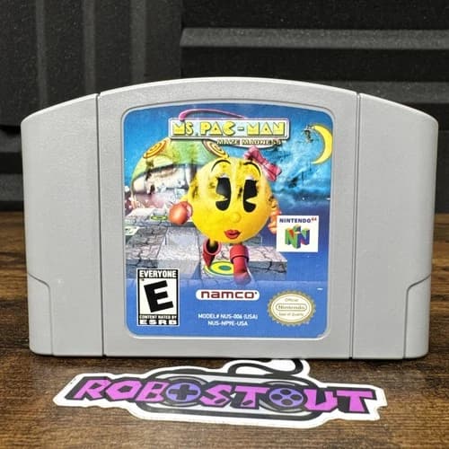 Ms. Pac-Man Maze Madness (Nintendo N64) Cleaned, Tested & Authentic⭐