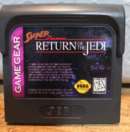 Super Star Wars: Return of the Jedi Sega Game Gear GG Cartridge, 1995 Edition