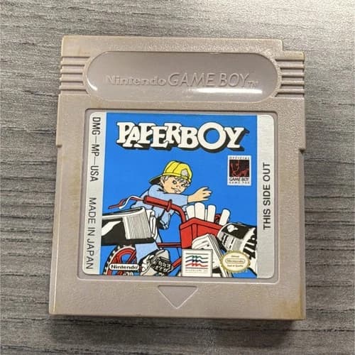 Nintendo Game Boy Paperboy Game Cartridge - Tested