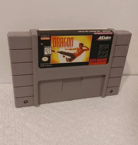 Dragon: The Bruce Lee Story (Super Nintendo SNES, 1995) Tested And Authentic
