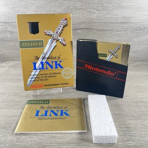 Zelda II: The Adventure of Link: Complete CIB (Nintendo, NES, 1988) w/Protecror