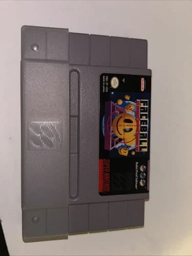 FaceBall 2000 (Super Nintendo Entertainment System 1992) Tested Authentic