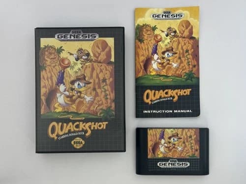 QuackShot Starring Donald Duck Sega Genesis CIB Tested Working Complete