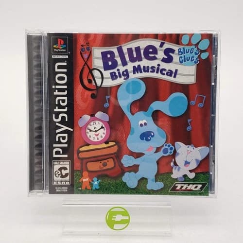 Blue's Clues Blue's Big Musical (Sony PlayStation 1 PS1, 2001)