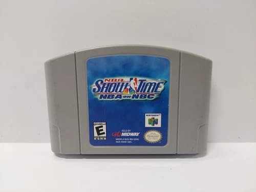 NBA Showtime: NBA On NBC N64 1999 Authentic Game Tested Working Cartridge Only