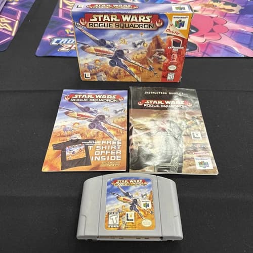 Star Wars: Rogue Squadron - Nintendo 64 N64 - Authentic CIB w/ Manual Clean