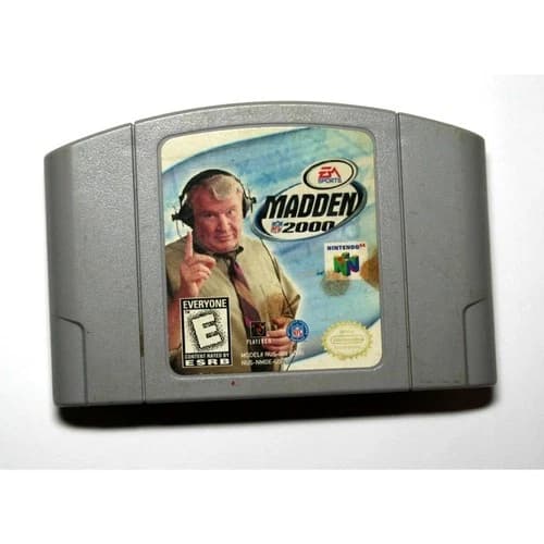 Madden NFL 2000 (Nintendo N64, 1999) N64 TESTED ORIGINAL
