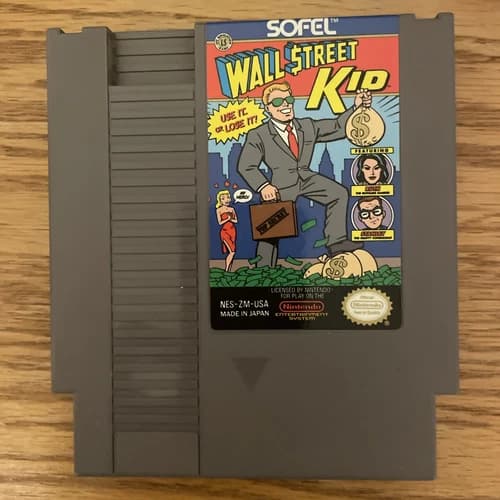 NES Wall Street Kid Nintendo Entertainment System Cartridge