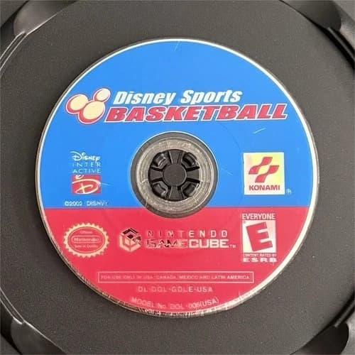 Konami Disney Sports Basketball Nintendo GameCube 2002 Sports Basketball Game