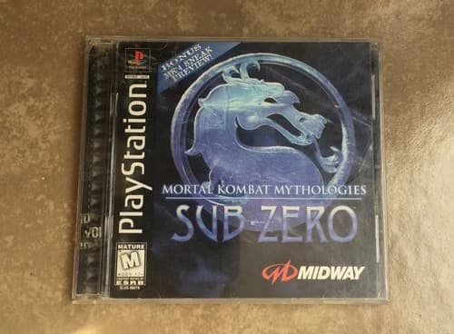 Mortal Kombat Mythologies: Sub Zero PS1 1997 Sony Playstation 1 CIB Complete