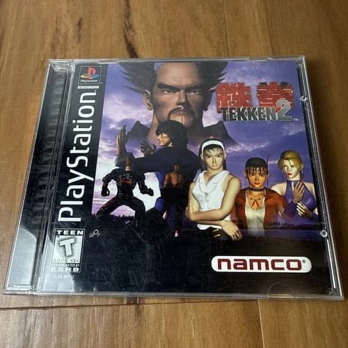Tekken 2 (Sony PlayStation 1, 1996) PS1 Black Label Complete - TESTED! READ!