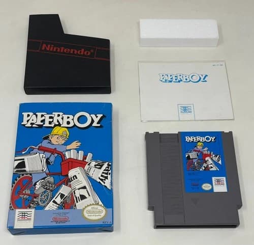 NES Nintendo - Paperboy - CIB Complete in Box w/ Manual - Tested (1988)