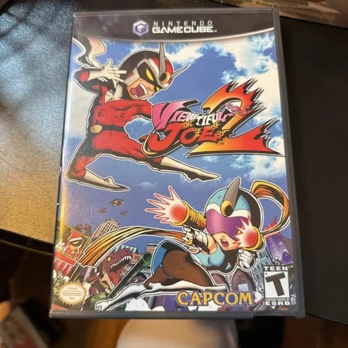 Viewtiful Joe 2 Nintendo GameCube Black Label Complete Manual