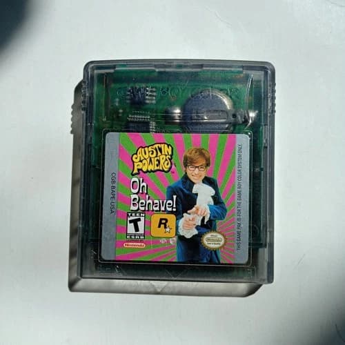 Game Boy Color Austin Powers Oh Behave Tested Working Authentic Retro Game