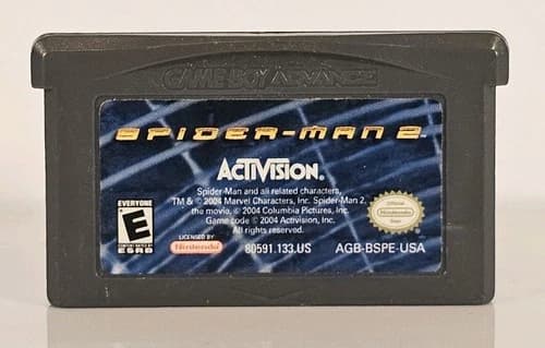 Spider-Man 2 For Game Boy Advance GBA Game Cartridge Only Tested Works