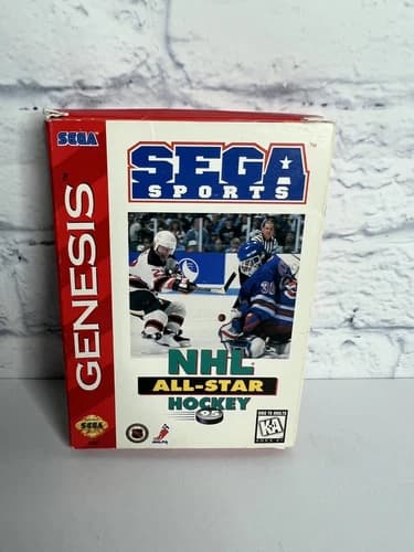 NHL All-Star Hockey ‘95 Sega Genesis - Complete Box Manual Cartridge - CIB