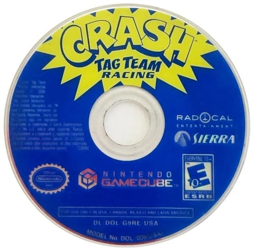 Crash: Tag Team Racing Nintendo GameCube 2005 Video Game DISC ONLY multiplayer
