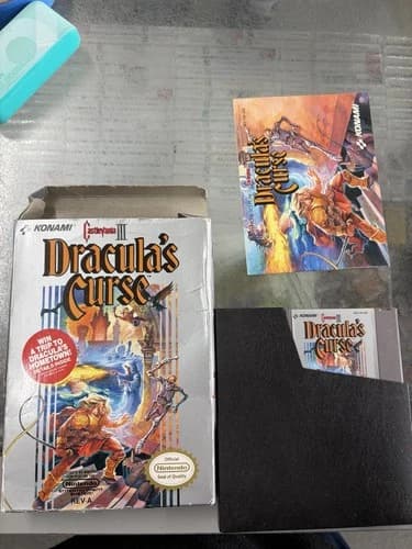 Castlevania III: Dracula's Curse Nintendo NES Complete in Box CIB Authentic