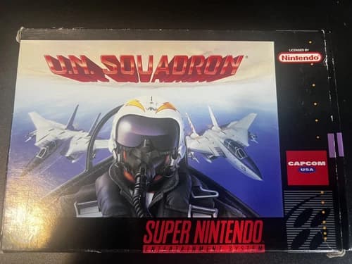 U.N. Squadron (Super Nintendo Entertainment System, 1991) Tested & Working - CIB