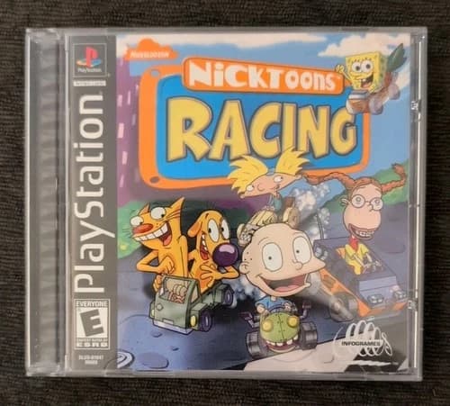 Nicktoons Racing - Sony PlayStation 1 PS1 - Complete CIB Tested CLEAN!