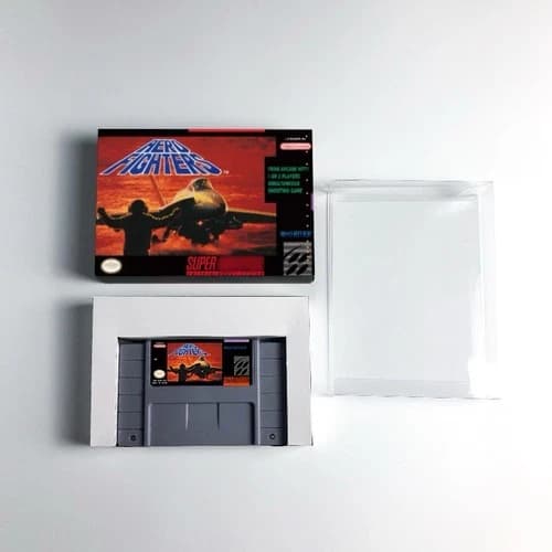 Super Nintendo SNES Game Aero Fighters READ