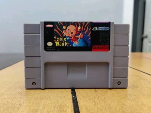 Super Bonk (Super Nintendo SNES, 1994) Authentic Working