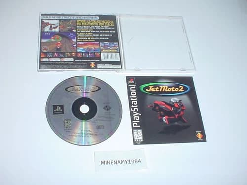 JET MOTO 2 game BLACK LABEL complete in case w/ manual for Sony Playstation