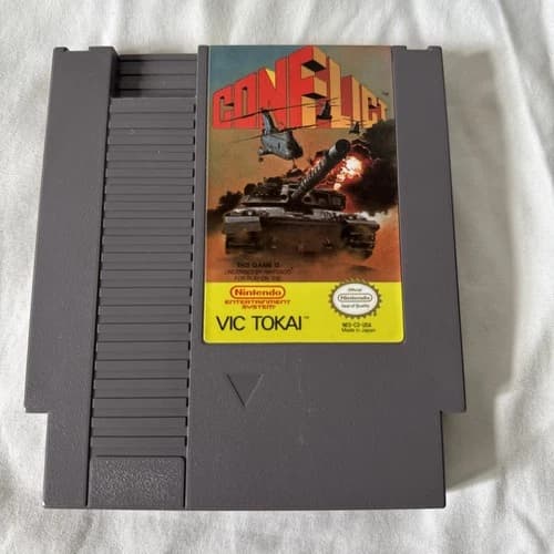Conflict (Nintendo Entertainment System, 1989) TESTED & WORKS