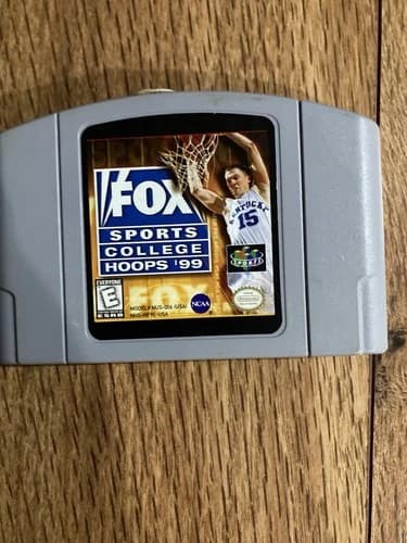 Fox Sports College Hoops '99 Nintendo 64 N64 Authentic Game Cartridge Tested