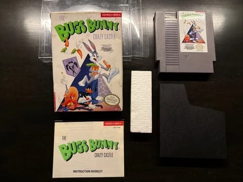 The Bugs Bunny Crazy Castle (Nintendo NES, 1989) Complete CIB