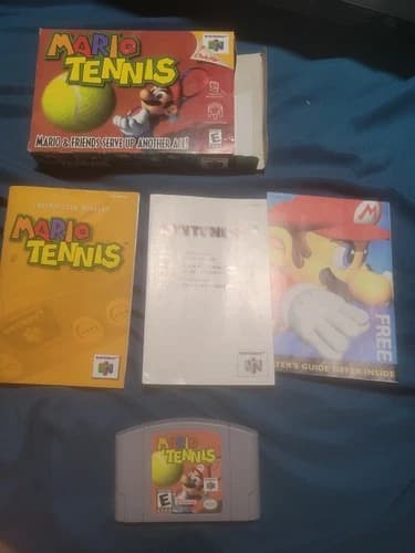 Mario Tennis Nintendo 64 N64 Complete In Box Game Manual Authentic Tested CIB