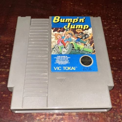 Bump 'n' Jump (Nintendo Entertainment System, NES 1988) Tested Clean Pins