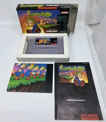 SNES Sunsoft Lemmings CIB AUTHENTIC GAME