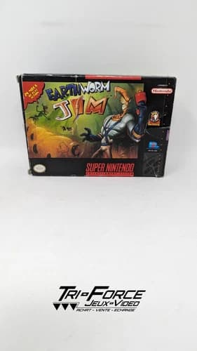 Earthworm Jim Super Nintendo SNES Authentic CIB Complete in box Free shipping