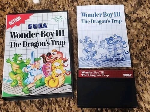 Wonder Boy III: The Dragon's Trap (Sega Master System) - CIB Great Condition