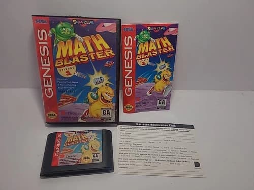 Math Blaster: Episode 1 I (Sega Genesis, 1994) Complete