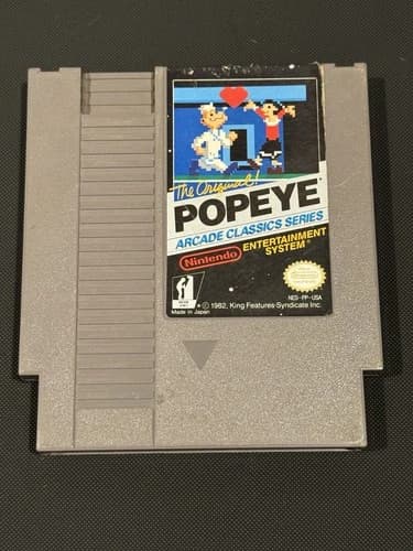 1986 Original Nintendo NES The Original Popeye Game ~ Tested ~