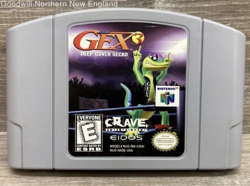 Gex 3: Deep Cover Gecko Nintendo N64 Game Authentic Cartridge Only Tested Works