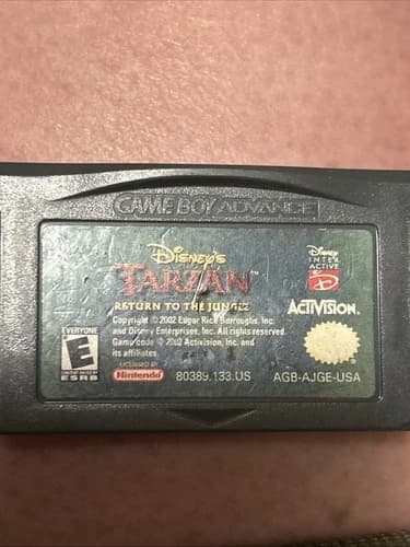 Disney's Tarzan Return to the Jungle Nintendo Gameboy Advance Gba Cart Only