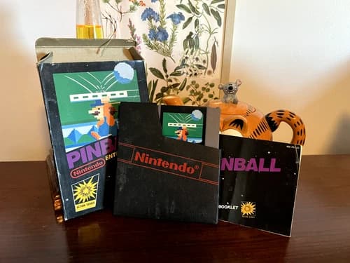 Pinball (NES 1985) Game, Box, and Manual. All ORIGINAL! CIB!