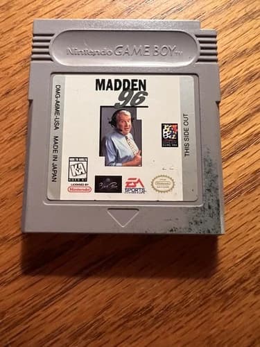 Madden 96 (Nintendo Game Boy, 1995) Color, Advance*Cartridge ONLY