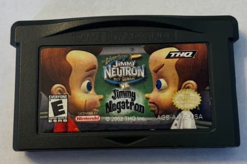 Jimmy Neutron vs. Jimmy Negatron (Nintendo Game Boy Advance, 2002) – Authentic
