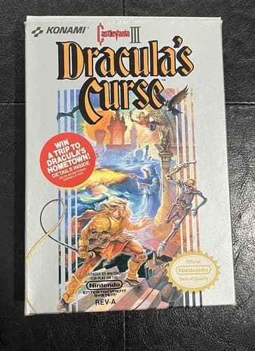 Castlevania III: Dracula's Curse 3 Nintendo NES CIB.