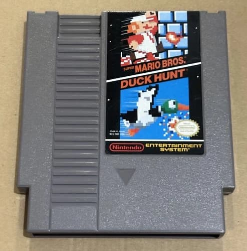 Nintendo NES Super Mario Bros. / Duck Hunt (Cleaned ,Tested & Working)