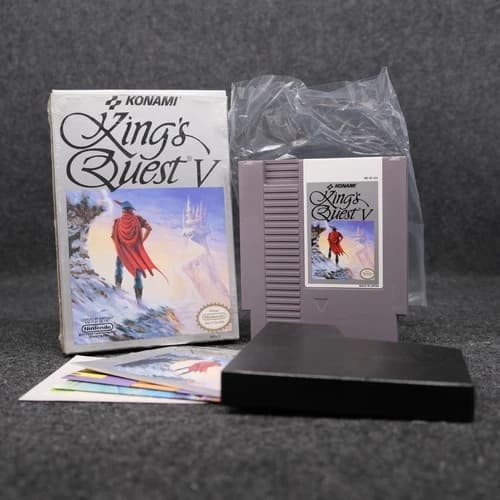 King's Quest V (NES) CIB - Original Wrap Authentic great Condition