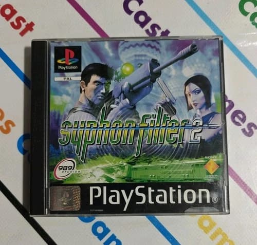 PS1 SYPHON FILTER 2 PLAYSTATION 1 ITALIAN VERSION COMPLETE DISCS NEW