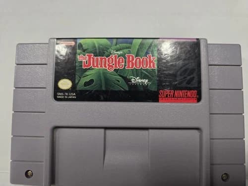 Disney's the Jungle Book Super Nintendo SNES Authentic Game Cartridge